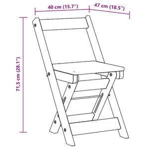 Klappbare Esszimmerstühle 4er Set Grau Kiefer