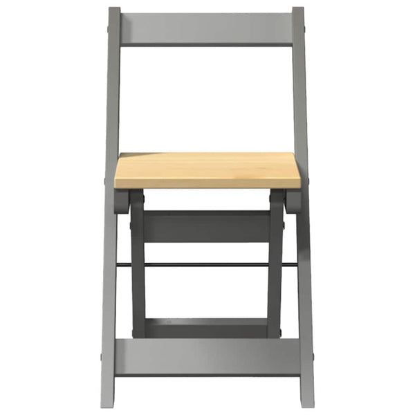 Klappbare Esszimmerstühle 4er Set Grau Kiefer
