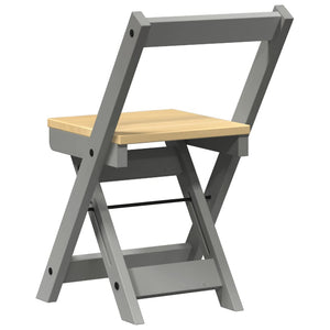 Klappbare Esszimmerstühle 4er Set Grau Kiefer