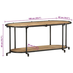TV-Regal aus Mangoholz, 100 cm