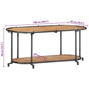 TV-Schrank Akazie Massivholz 100cm