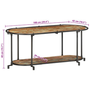 TV-Regal Altholz Massiv 100 cm