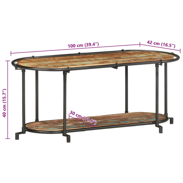 TV-Regal Altholz Massiv 100 cm