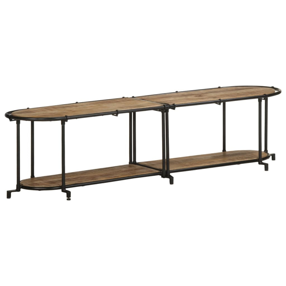 vidaXL Meuble TV 160x42x40 cm Bois de manguier brut