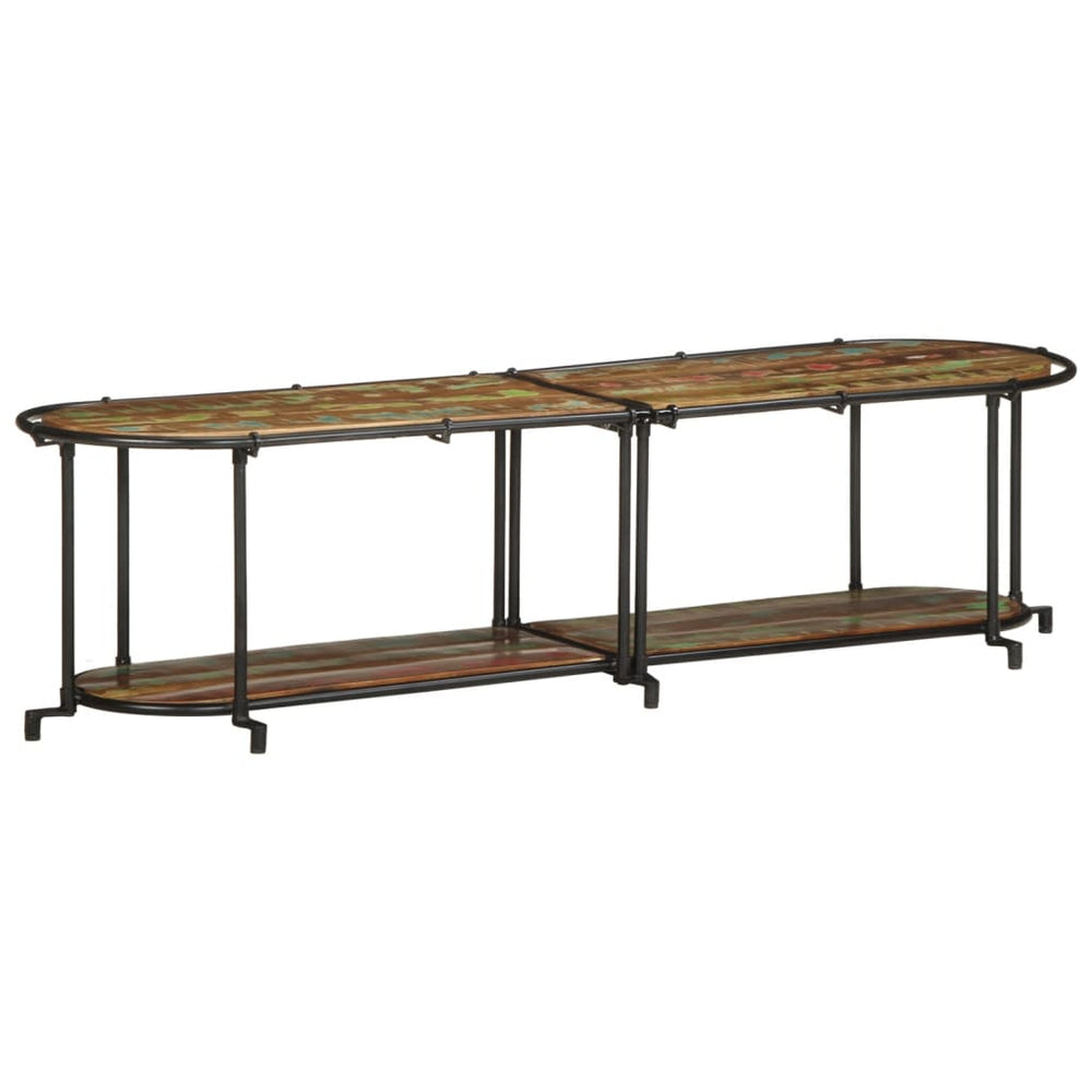 vidaXL Meuble TV 160x42x40 cm Bois de récupération massif