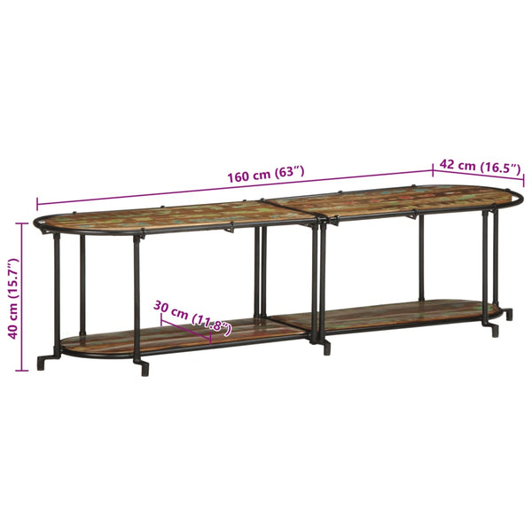 TV-Regal Altholz Massiv 160cm