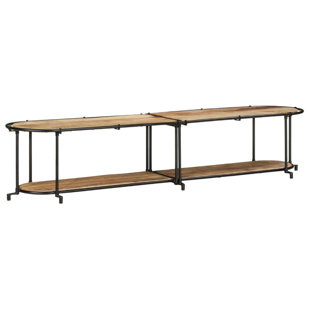 vidaXL Meuble TV 200x42x40 cm Bois de manguier brut
