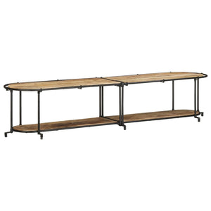 TV-Regal aus Mangoholz, 200 cm