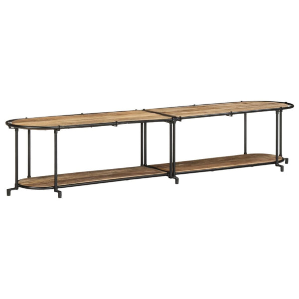 TV-Regal aus Mangoholz, 200 cm