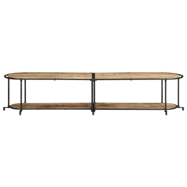 TV-Regal aus Mangoholz, 200 cm