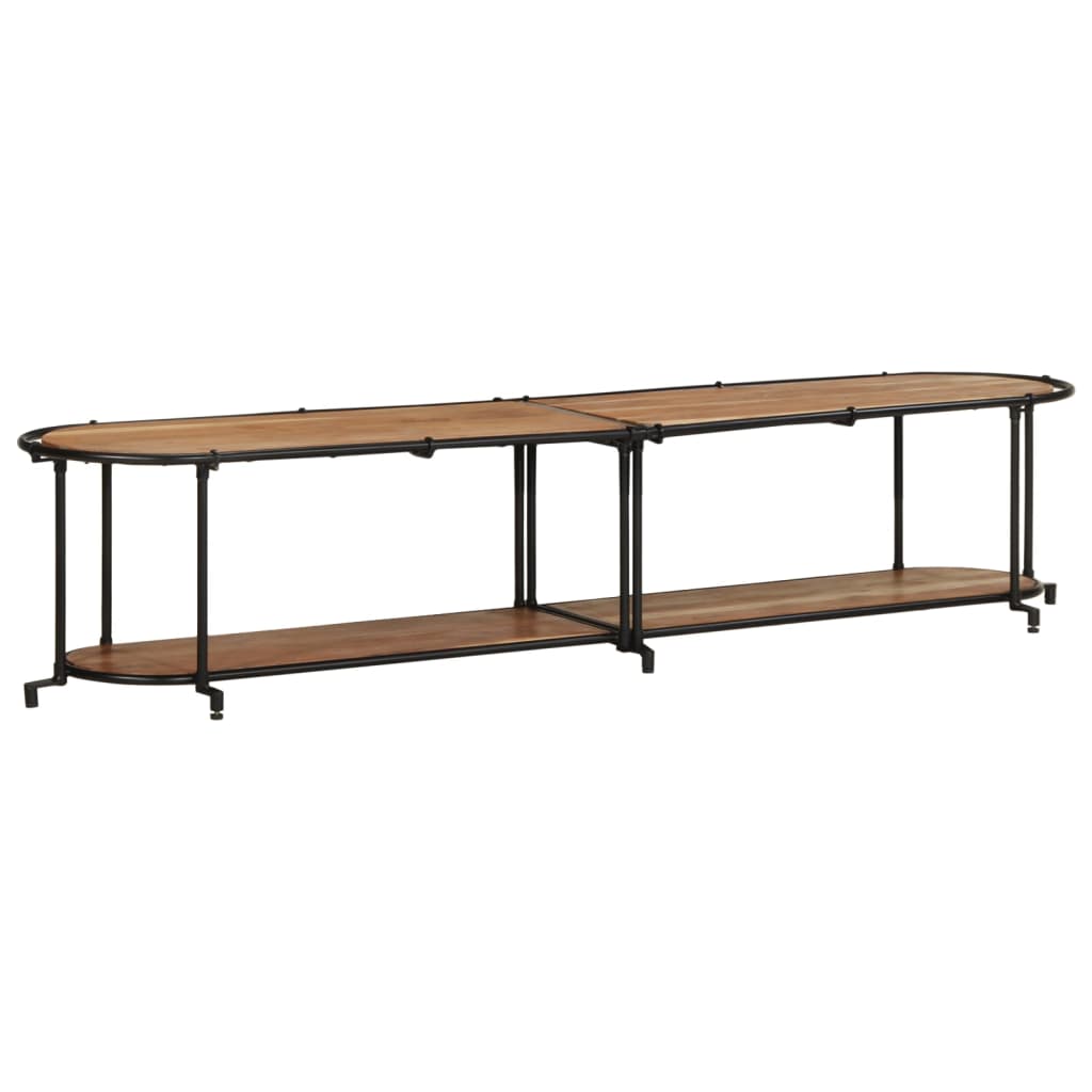 TV-Regal Akazie Massivholz 200 cm