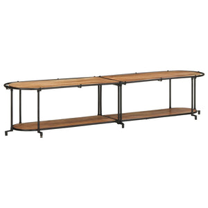 TV-Regal Akazie Massivholz 200 cm