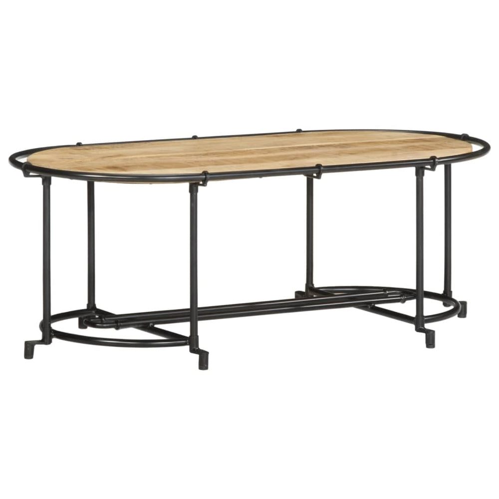 vidaXL Coffee Table 110x55x40 cm Rough Mango Wood
