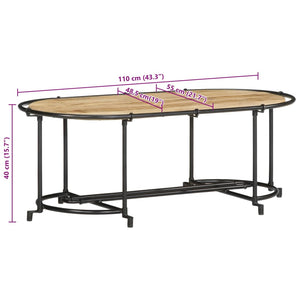 Couchtisch Raues Mangoholz 110x55 cm