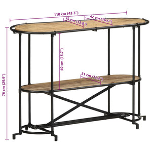 Konsolentisch aus Mangoholz, 110 cm