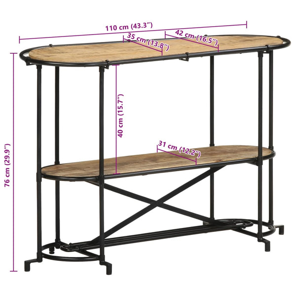 Konsolentisch aus Mangoholz, 110 cm