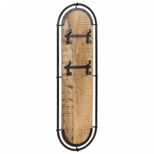 Wandgarderobe 4 Haken Mangoholz 2er Set