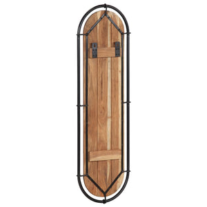 Wandgarderobe Akazie 4 Haken, 2er Set