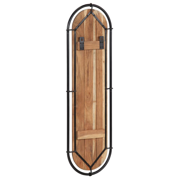 Wandgarderobe Akazie 4 Haken, 2er Set