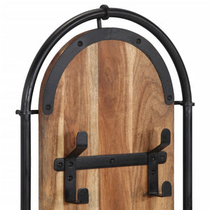 Wandgarderobe Akazie 4 Haken, 2er Set