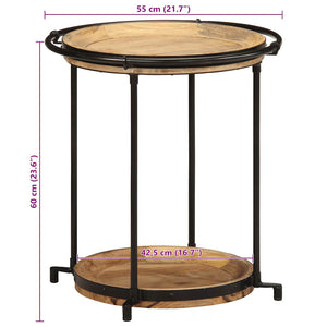 Beistelltisch Mango Massivholz Ø55x60 cm