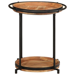 Akazie Beistelltisch Massivholz Ø55x60 cm