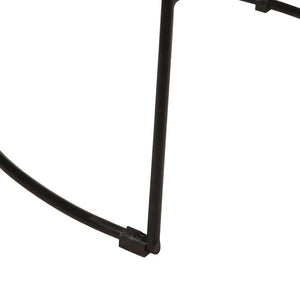 Barhocker 2er Set Schwarz Mango Massivholz