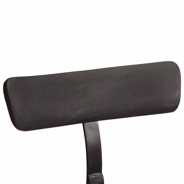 Schwarze Barhocker 2er Set Mango Massivholz