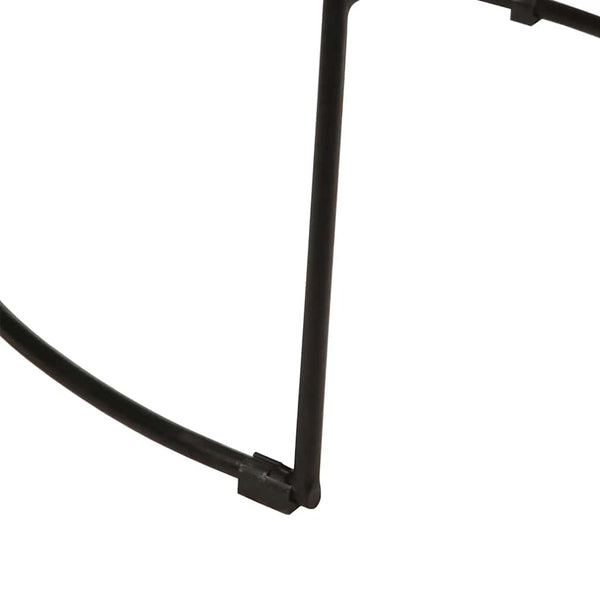 Schwarze Barhocker 2er Set Mango Massivholz