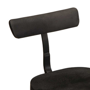 Barhocker 2er Set Schwarz Mango Massivholz