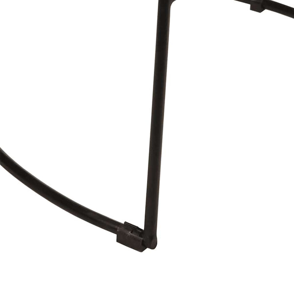 Barhocker 2er Set Schwarz Mango Massivholz