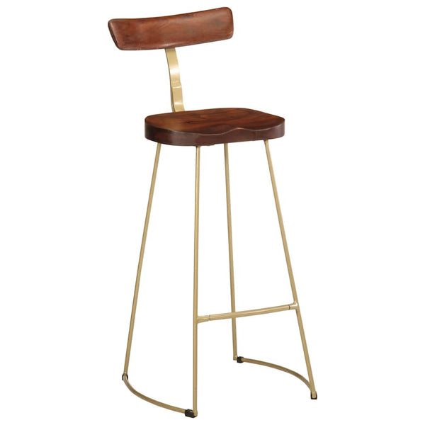 Barhocker 2er Set Mango Massivholz
