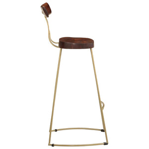 Barhocker 2er Set Mango Massivholz