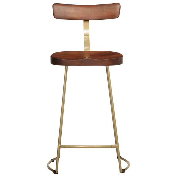 Barhocker 2er Set Mango Massivholz