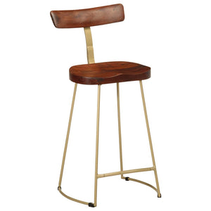 Barhocker 2er Set Mango Massivholz