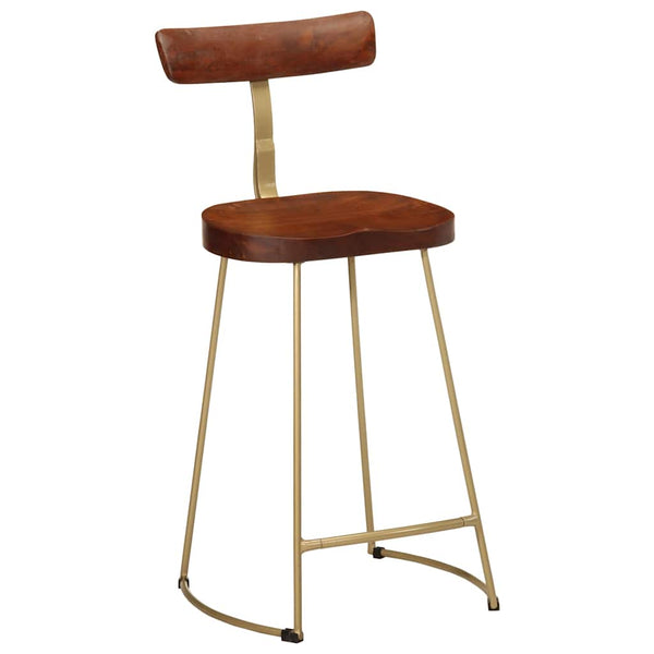 Barhocker 2er Set Mango Massivholz