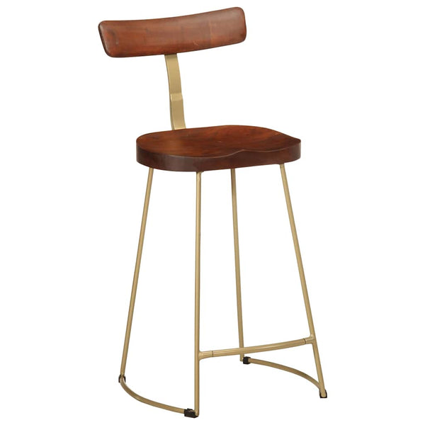 Barhocker 2er Set Mango Massivholz