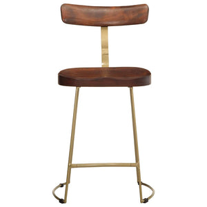 Barhocker 2er Set Mango Massivholz
