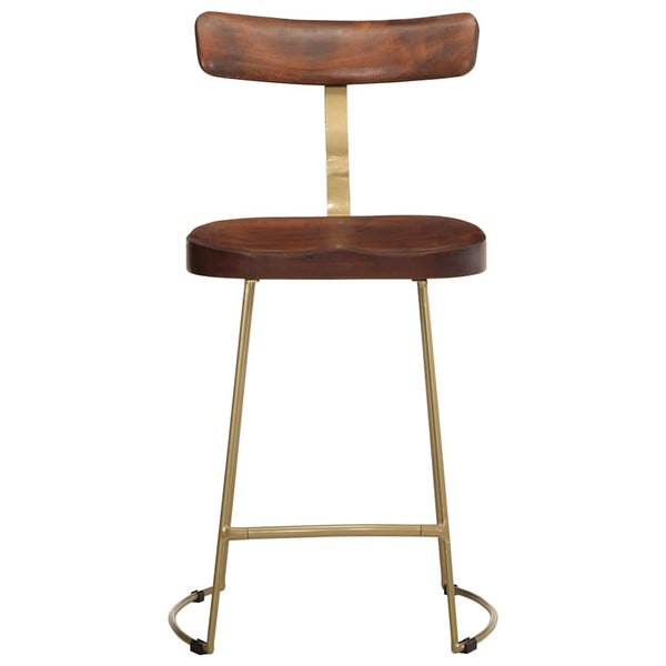 Barhocker 2er Set Mango Massivholz