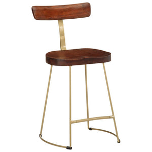 Barhocker 2er Set Mango Massivholz