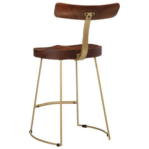 Barhocker 2er Set Mango Massivholz