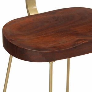 Barhocker 2er Set Mango Massivholz