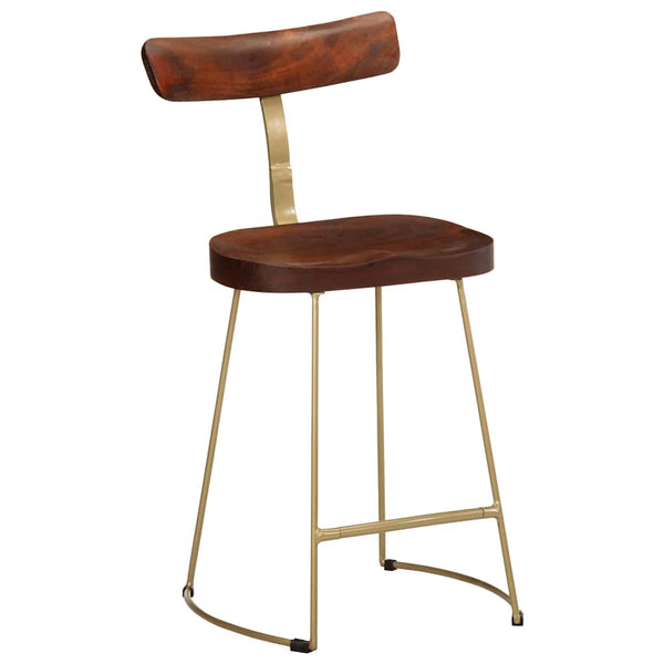 Barhocker 2er Set Mango Massivholz