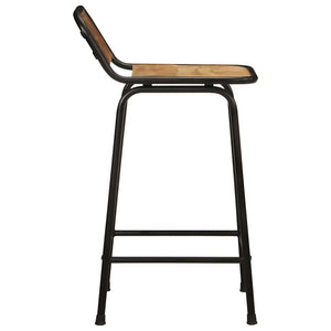 Barhocker 2er Set Mango Massivholz