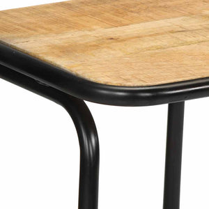 Barhocker 2er Set Mango Massivholz