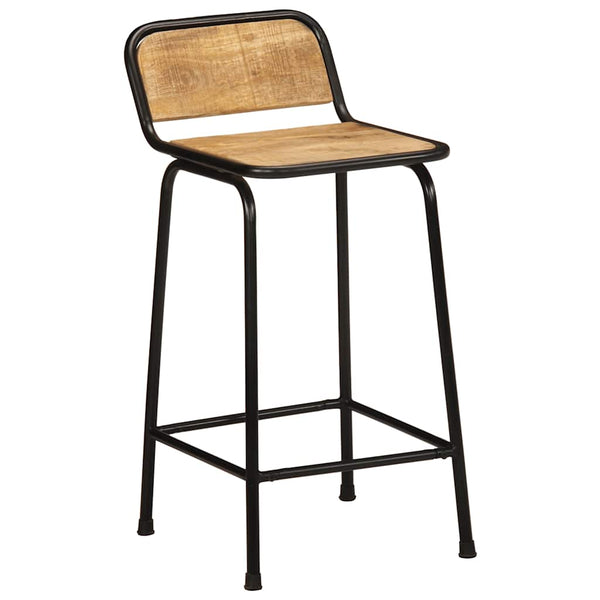 Barhocker 4er Set Mango Massivholz
