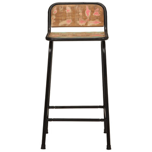 Barhocker 2er Set Altholz Massivholz