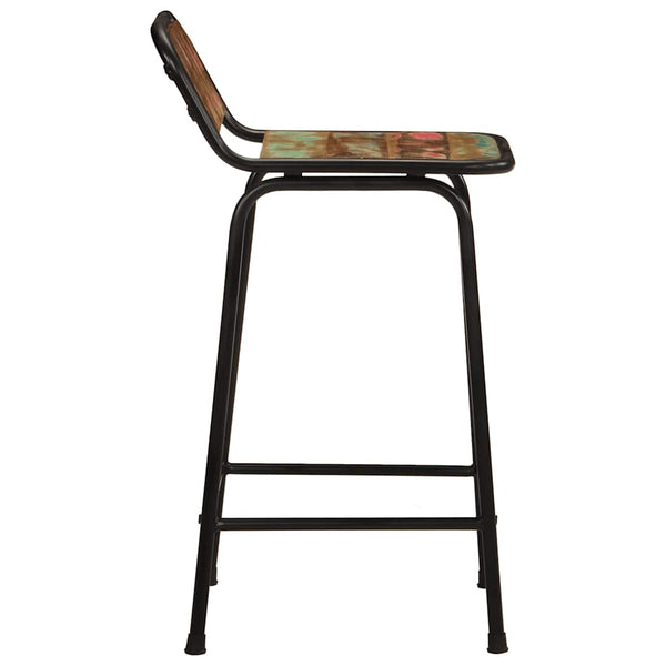 Barhocker 2er Set Altholz Massivholz