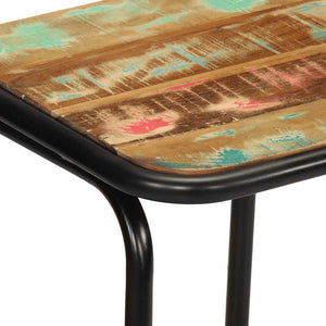 Barhocker 2er Set Altholz Massivholz
