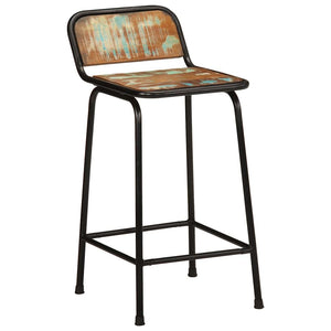 Barhocker 4er Set Altholz Massivholz